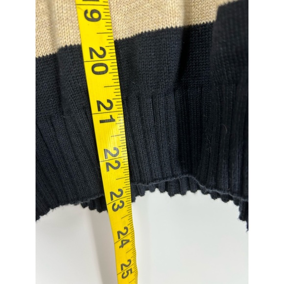 Esprit Polo Neck Sweater Taupe & Black Stripes - Picture 6 of 8